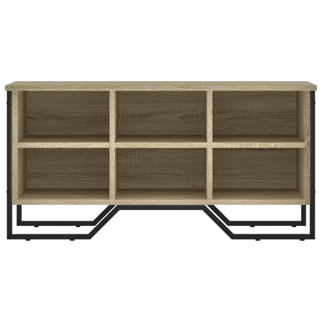 vidaXL Παπουτσοθήκη Sonoma Δρυς 90x38x45,5 εκ. από Επεξεργασμένο Ξύλο