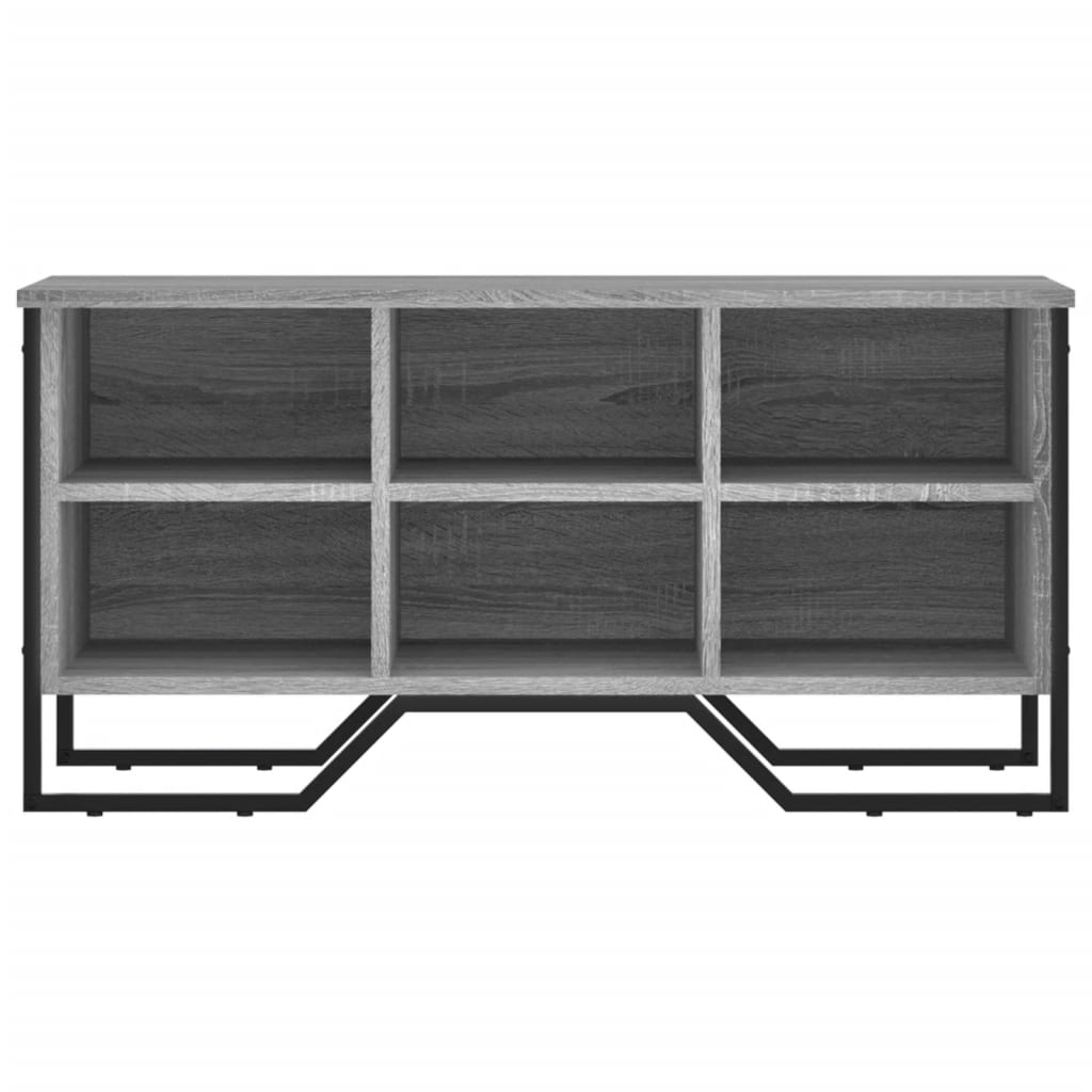 vidaXL Παπουτσοθήκη Γκρι Sonoma 90x38x45,5 εκ. από Επεξεργ. Ξύλο