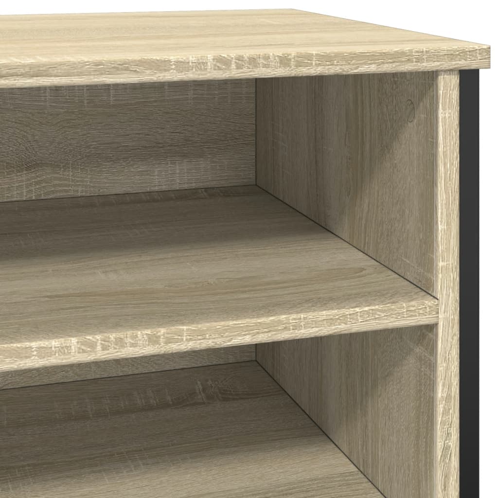 vidaXL Παπουτσοθήκη Sonoma Δρυς 80x38x78 εκ. από Επεξεργασμένο Ξύλο