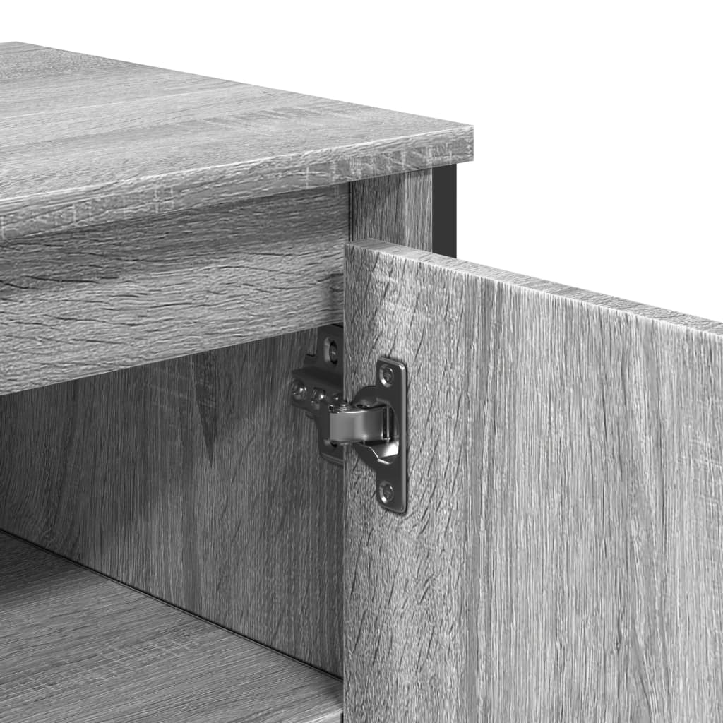 vidaXL Ντουλάπι Νιπτήρα Μπάνιου Γκρι Sonoma 91x35x60 εκ. Επεξ. Ξύλο