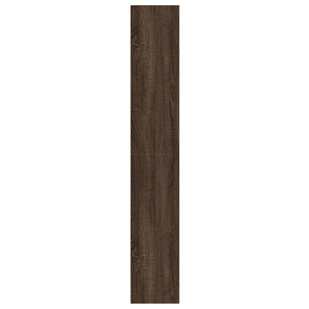 vidaXL Βιβλιοθήκη Καφέ Δρυς 57x28,5x174 εκ. από Επεξεργασμένο Ξύλο
