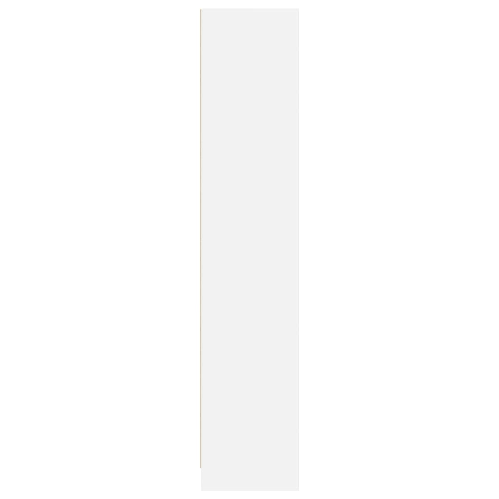 vidaXL Βιβλιοθήκη Λευκή 57 x 28,5 x 141 εκ. από Επεξεργασμένο Ξύλο