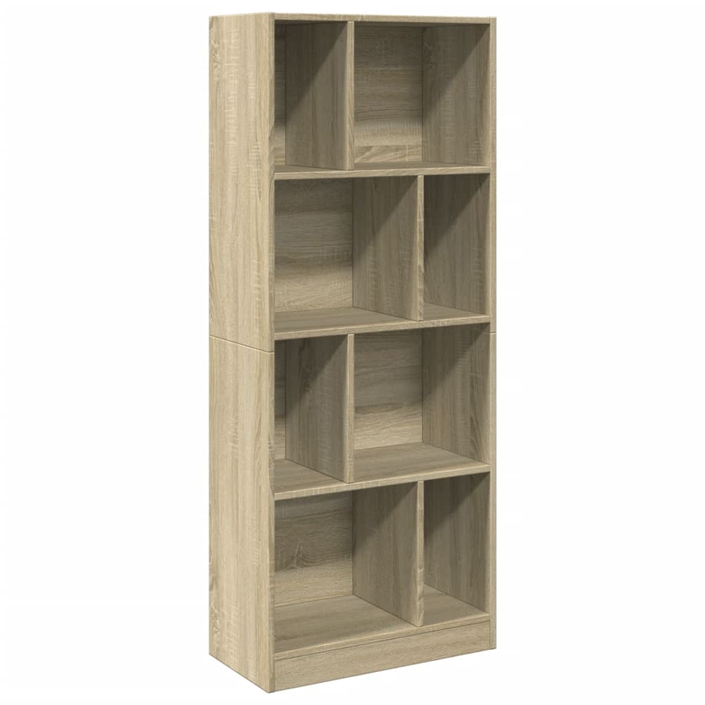 vidaXL Βιβλιοθήκη Sonoma Δρυς 57x28,5x141 εκ. από Επεξεργασμένο Ξύλο