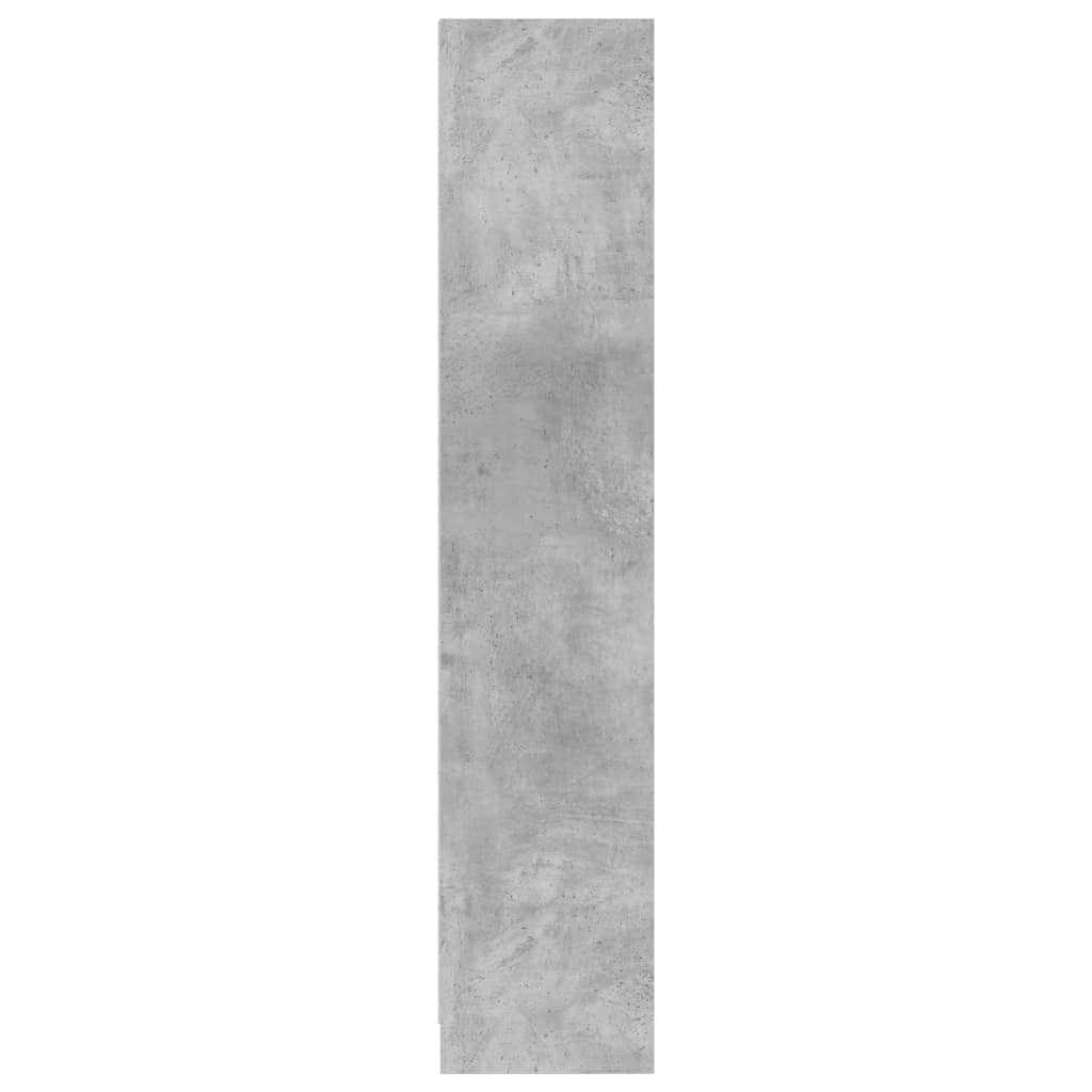 vidaXL Βιβλιοθήκη Γκρι Σκυροδέματος 57x28,5x141 εκ. Επεξεργ. Ξύλο