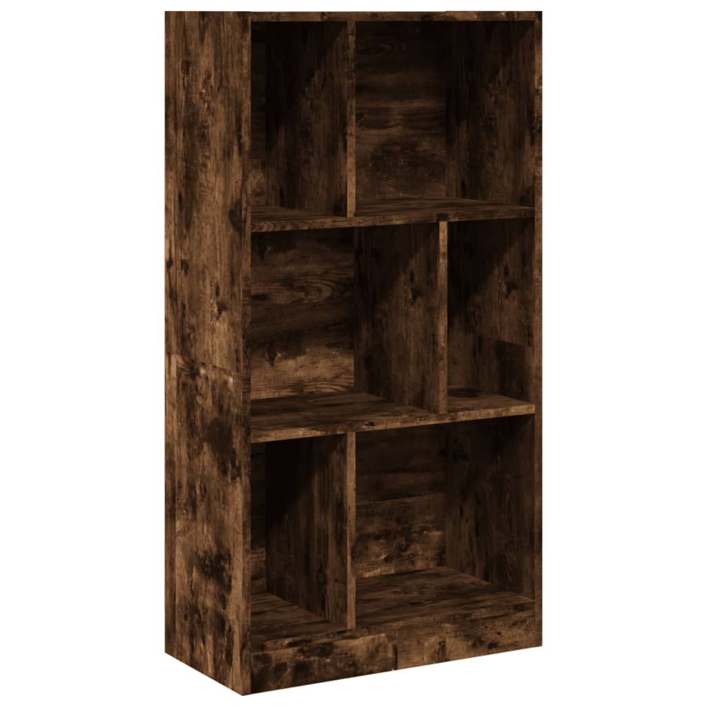 vidaXL Βιβλιοθήκη Καπνιστή Δρυς 57x28,5x107,5 εκ. Επεξεργασμένο Ξύλο