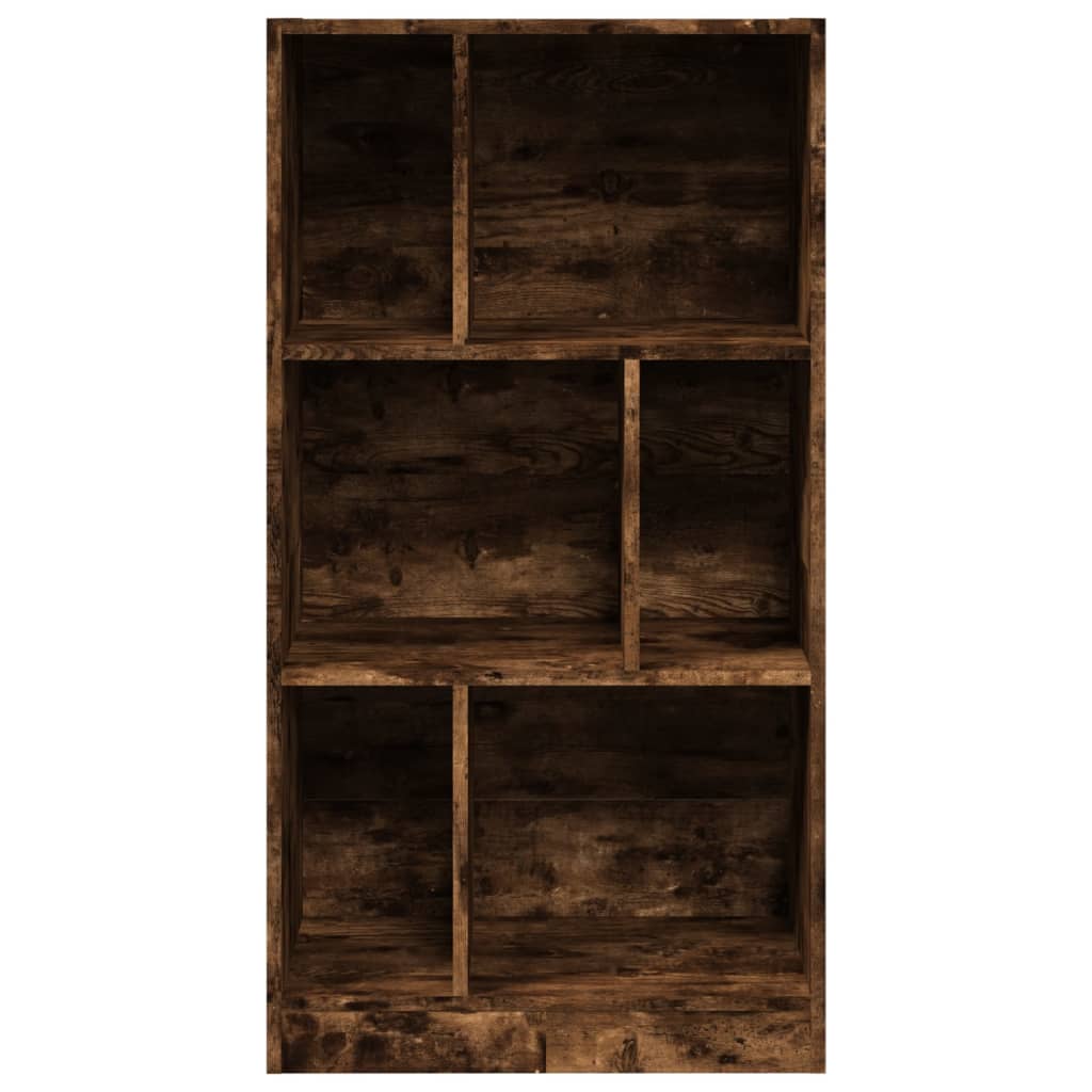 vidaXL Βιβλιοθήκη Καπνιστή Δρυς 57x28,5x107,5 εκ. Επεξεργασμένο Ξύλο