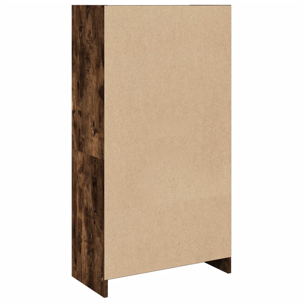 vidaXL Βιβλιοθήκη Καπνιστή Δρυς 57x28,5x107,5 εκ. Επεξεργασμένο Ξύλο