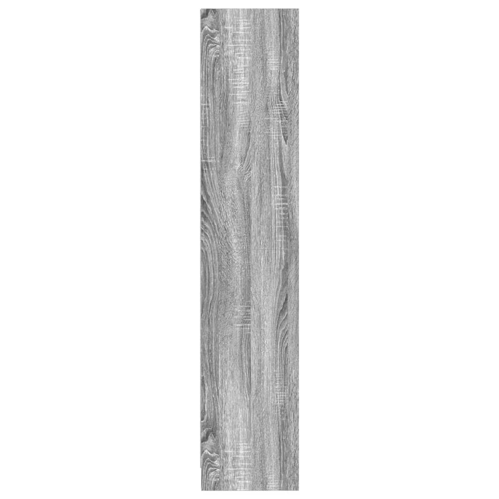 vidaXL Βιβλιοθήκη Γκρι Sonoma 57x28,5x107,5 εκ. από Επεξεργασμένο Ξύλο