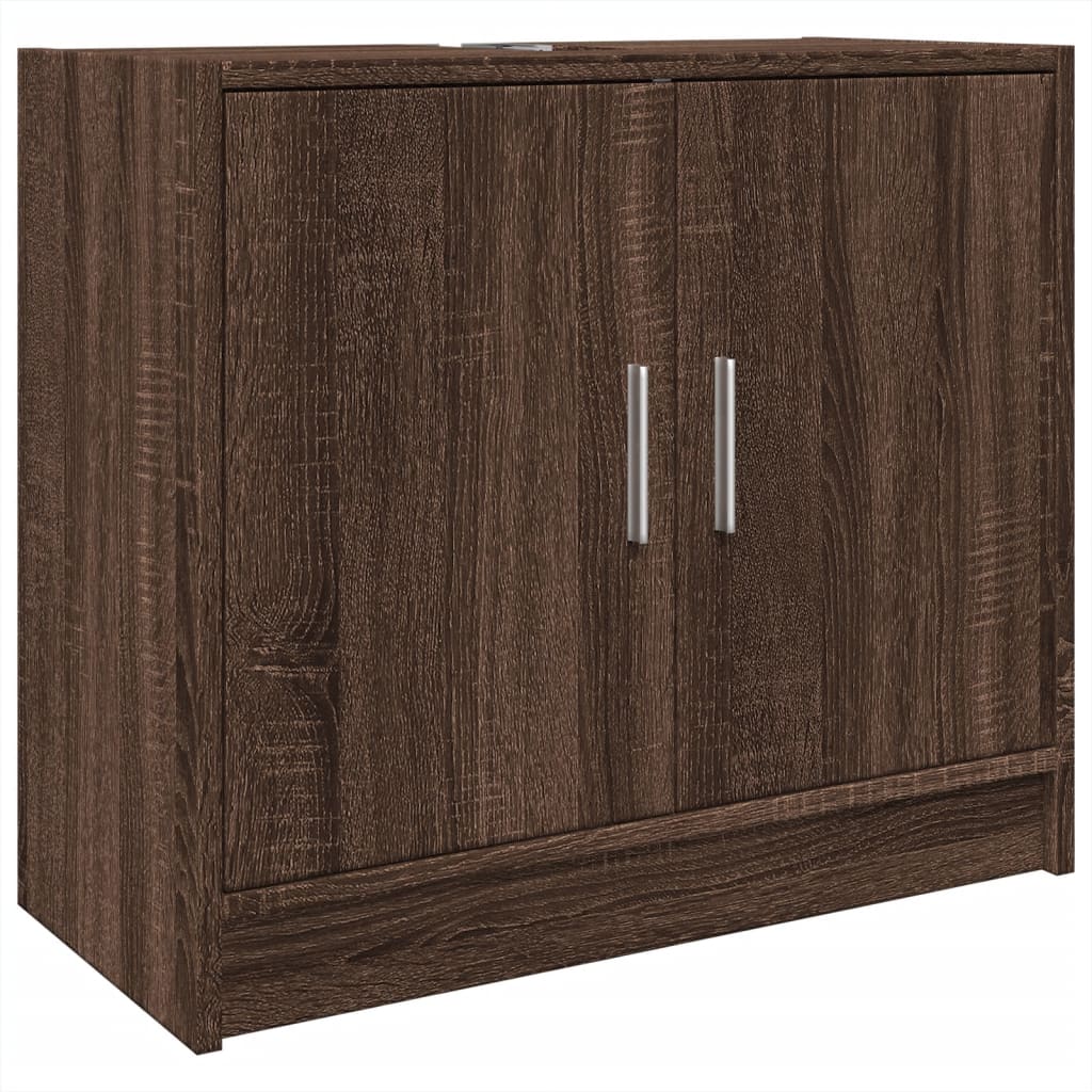 vidaXL Ντουλάπι Νιπτήρα Καφέ δρυς 63x29x55 εκ. Επεξεργασμένο Ξύλο