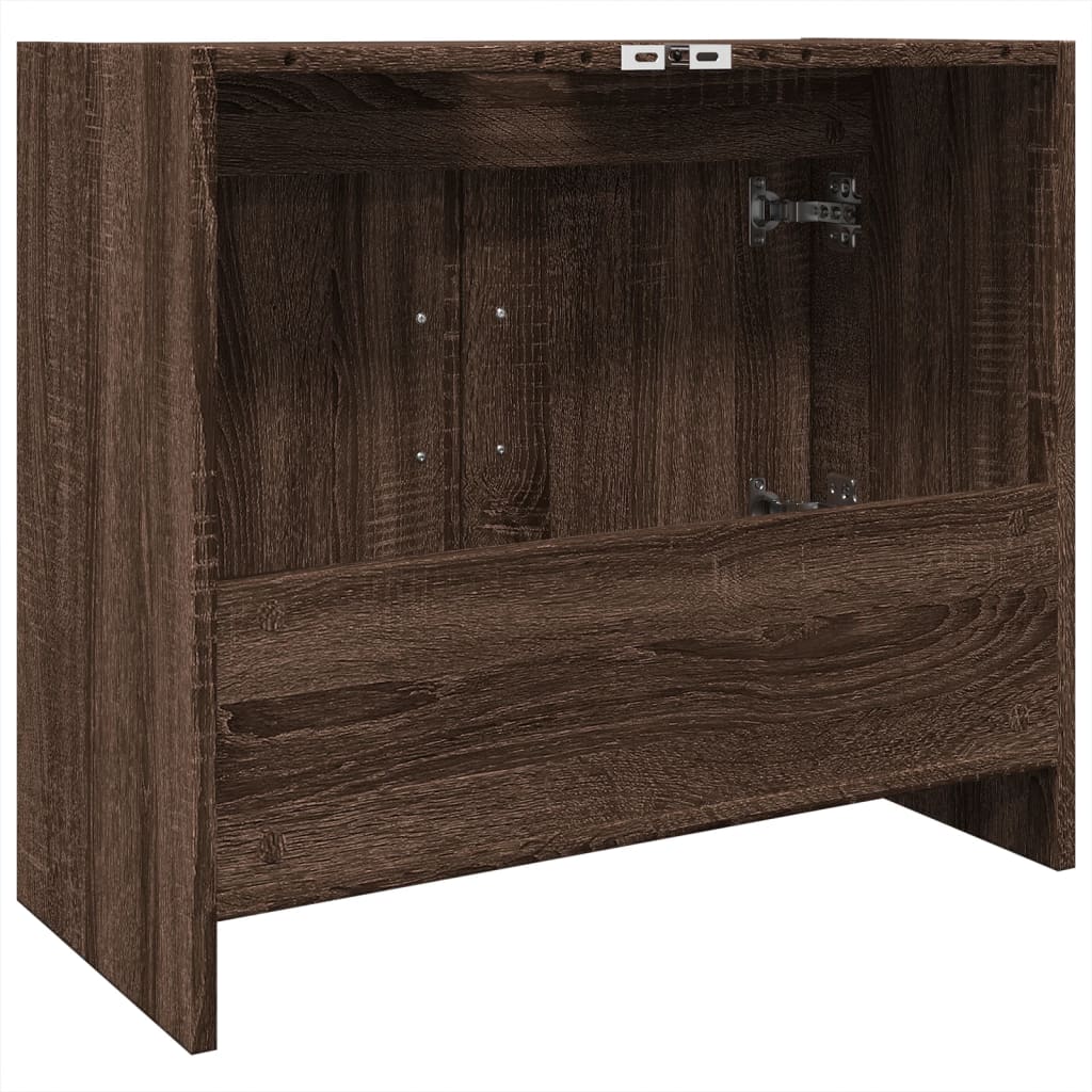 vidaXL Ντουλάπι Νιπτήρα Καφέ δρυς 63x29x55 εκ. Επεξεργασμένο Ξύλο
