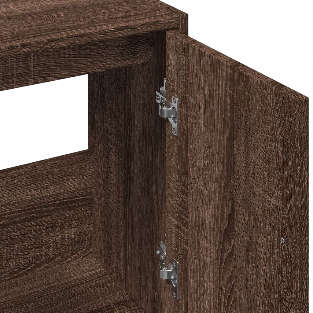 vidaXL Ντουλάπι Νιπτήρα Καφέ δρυς 63x29x55 εκ. Επεξεργασμένο Ξύλο