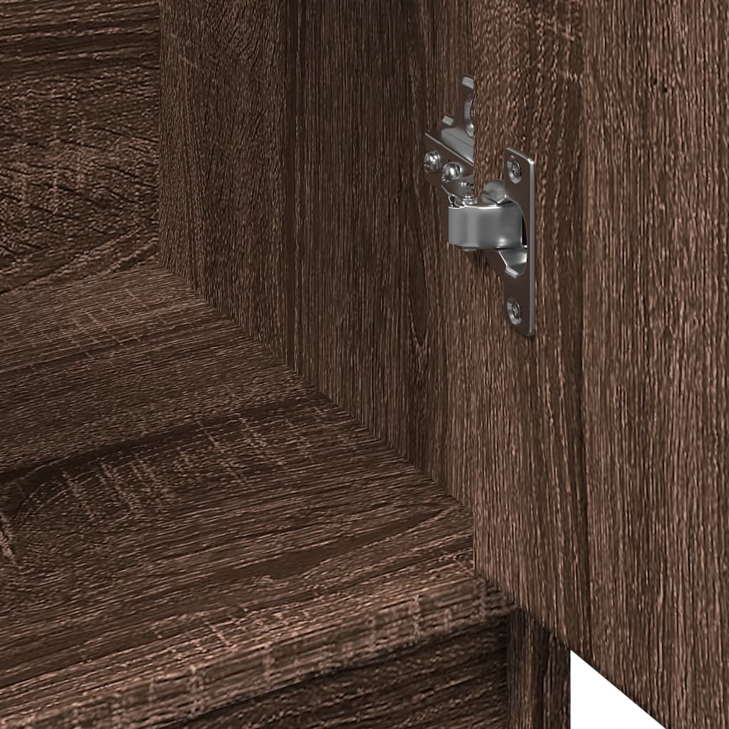 vidaXL Ντουλάπι Νιπτήρα Καφέ δρυς 63x29x55 εκ. Επεξεργασμένο Ξύλο