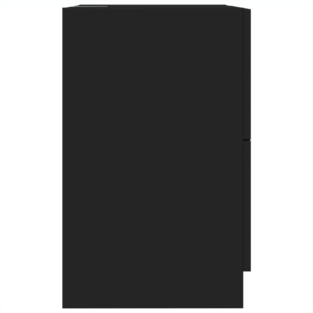 vidaXL Ντουλάπι Νιπτήρα Μαύρο 40x37x59 εκ. Επεξεργασμένο Ξύλο