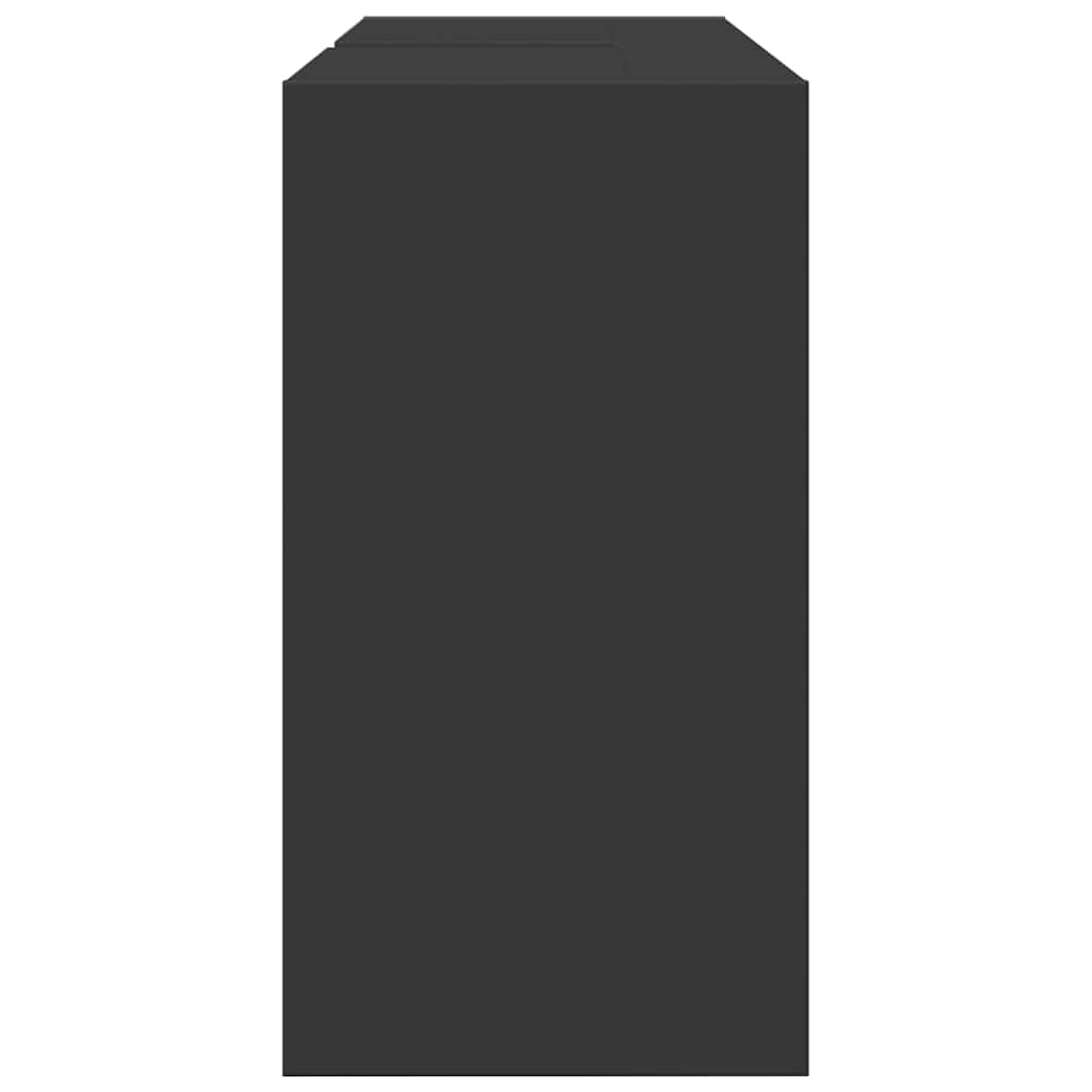 vidaXL Ντουλάπι Νιπτήρα Μαύρο 90x29x55 εκ. από Επεξεργασμένο Ξύλο