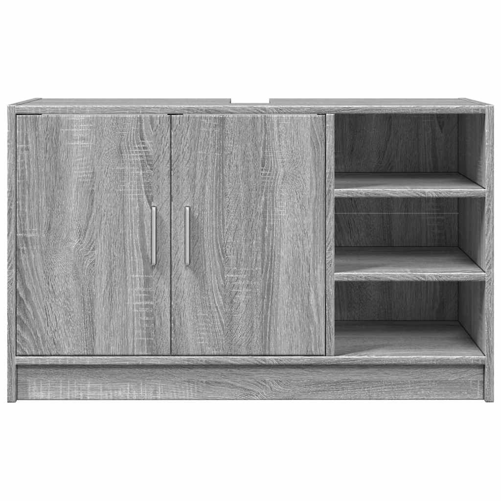 vidaXL Ντουλάπι Νιπτήρα Grey Sonoma 90x29x55 εκ. Επεξεργασμένο Ξύλο