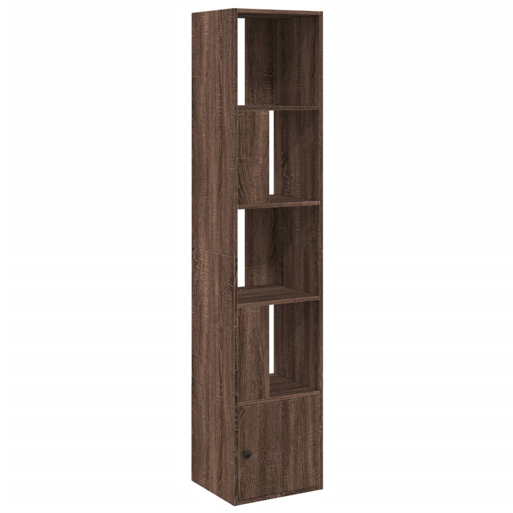 vidaXL Βιβλιοθήκη καφέ δρυς 40x36x189 εκ. από Επεξεργασμένο Ξύλο