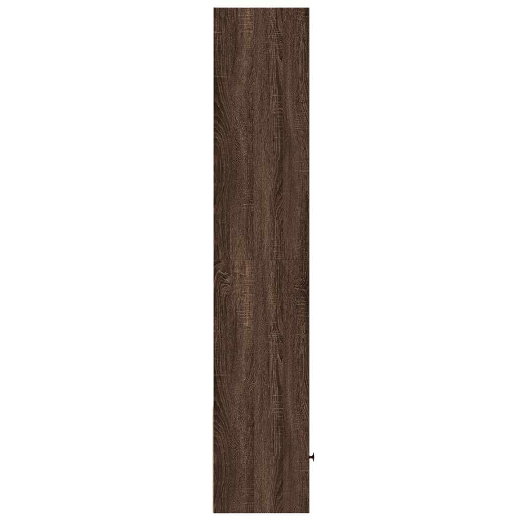 vidaXL Βιβλιοθήκη καφέ δρυς 40x36x189 εκ. από Επεξεργασμένο Ξύλο