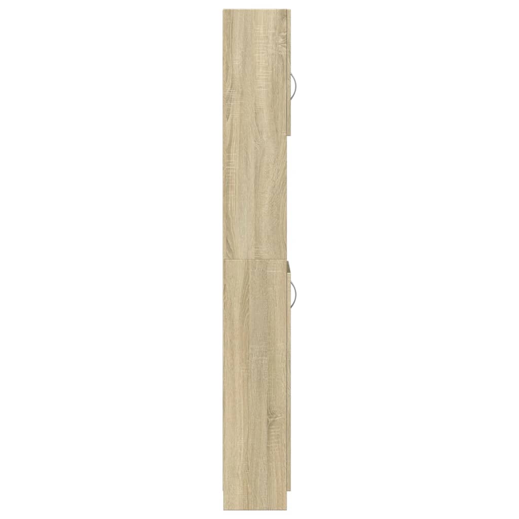 vidaXL Στήλη Μπάνιου Sonoma Δρυς 32 x 25,5 x 190εκ. Επεξεργασμένο Ξύλο