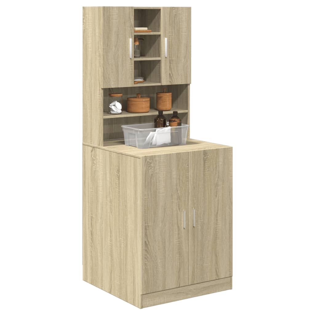 vidaXL Ντουλάπι Πλυντηρίου Sonoma Δρυς 70,5 x 24 x 90 εκ.