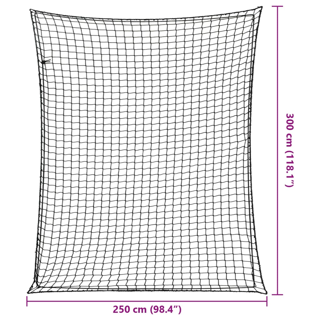 vidaXL Δίχτυ για Τρέιλερ με Ελαστικό Σχοινί Μαύρο 3x2,5 μ. από PP