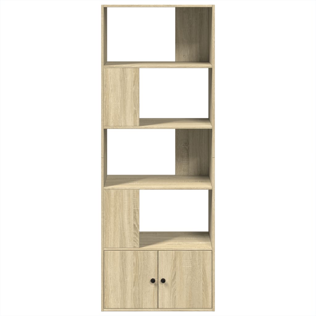 vidaXL Βιβλιοθήκη Sonoma Δρυς 70x36x189 εκ. από Επεξεργασμένο Ξύλο