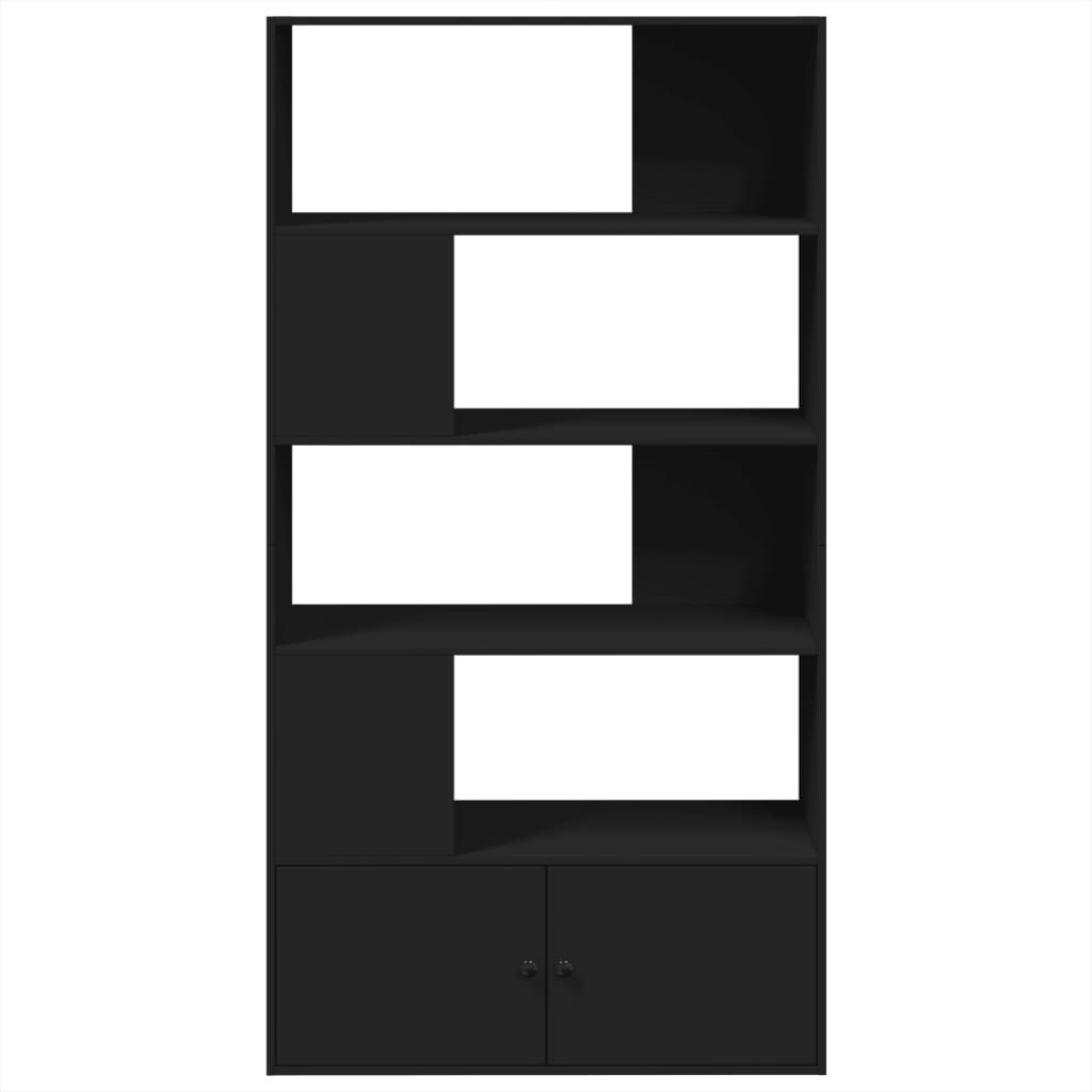 vidaXL Βιβλιοθήκη Μαύρη 100x36x189 εκ. από Επεξεργασμένο Ξύλο