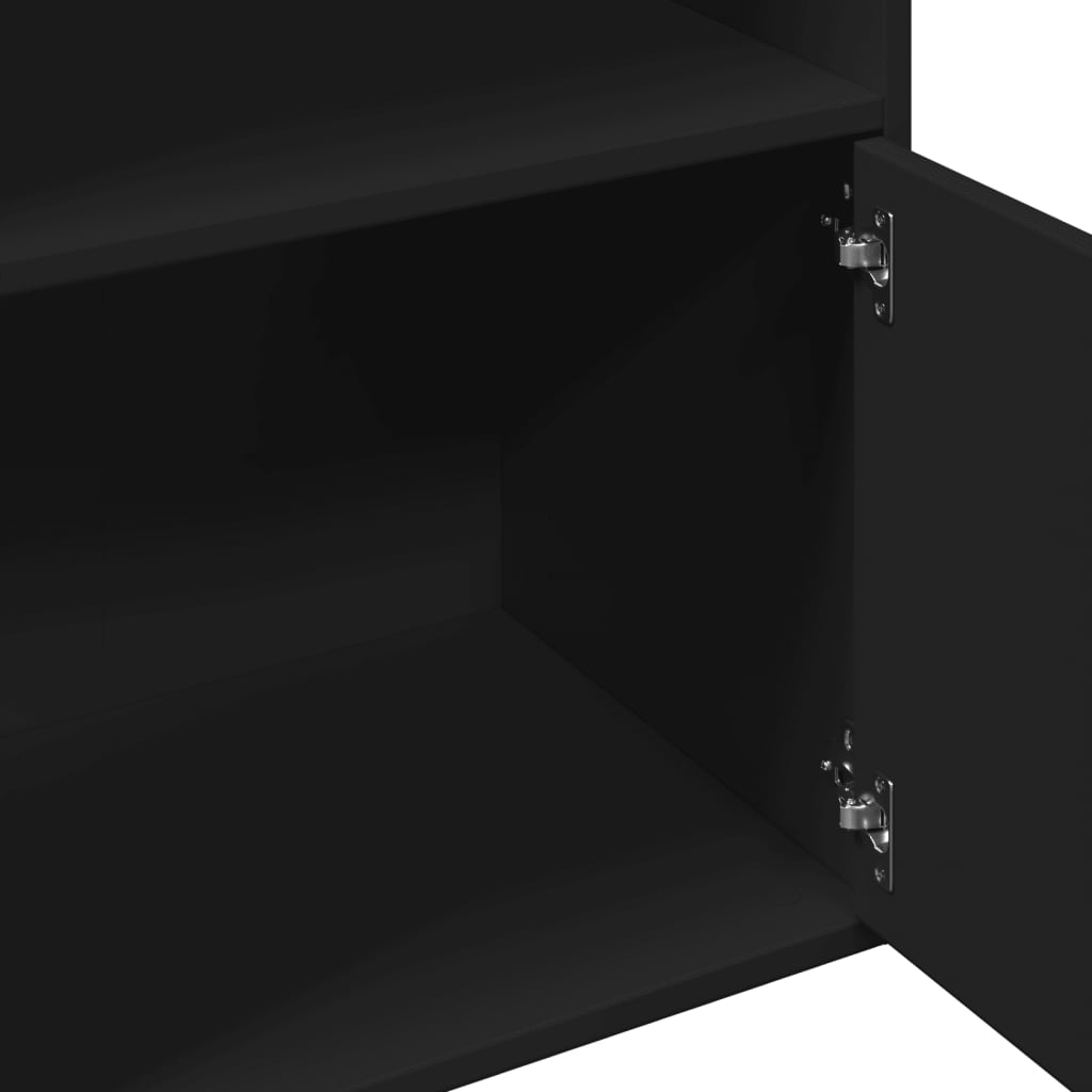 vidaXL Βιβλιοθήκη Μαύρη 100x36x189 εκ. από Επεξεργασμένο Ξύλο