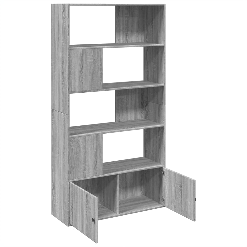vidaXL Βιβλιοθήκη Γκρι Sonoma 100x36x189 εκ. από Επεξεργ. Ξύλο