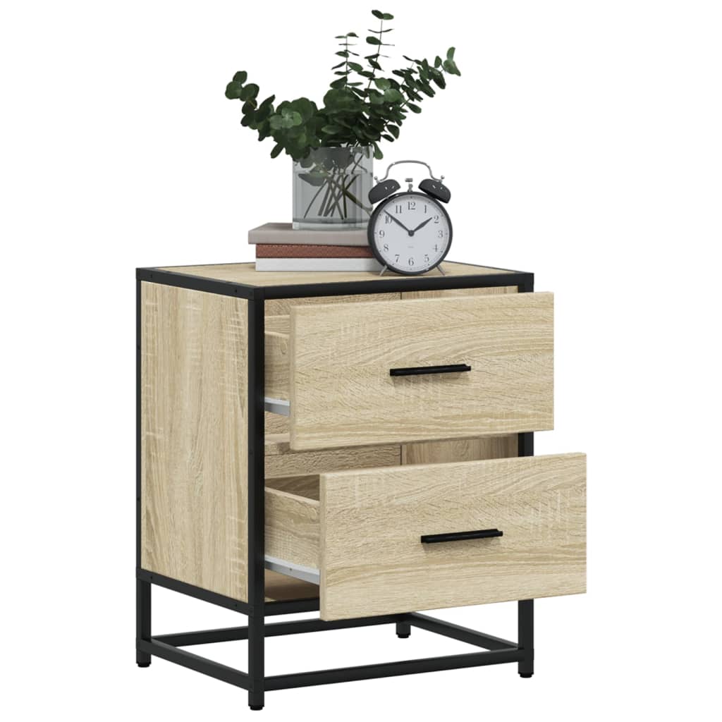 vidaXL Κομοδίνα 2 τεμ. Sonoma Δρυς 40x31x50 εκ. από Επεξεργασμένο Ξύλο