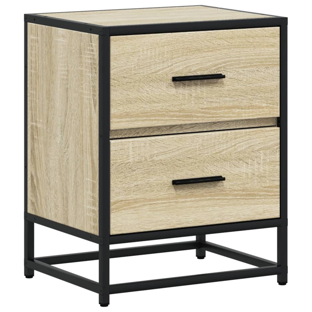 vidaXL Κομοδίνα 2 τεμ. Sonoma Δρυς 40x31x50 εκ. από Επεξεργασμένο Ξύλο