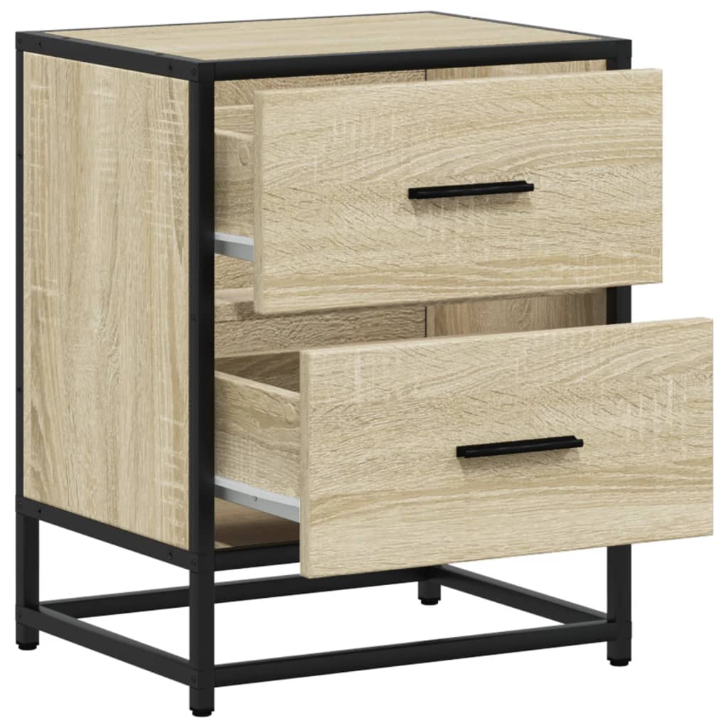 vidaXL Κομοδίνα 2 τεμ. Sonoma Δρυς 40x31x50 εκ. από Επεξεργασμένο Ξύλο