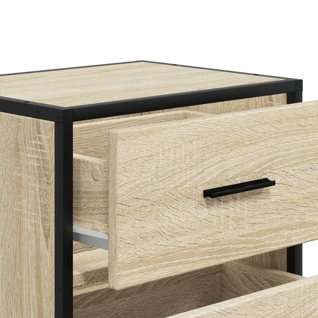 vidaXL Κομοδίνα 2 τεμ. Sonoma Δρυς 40x31x50 εκ. από Επεξεργασμένο Ξύλο