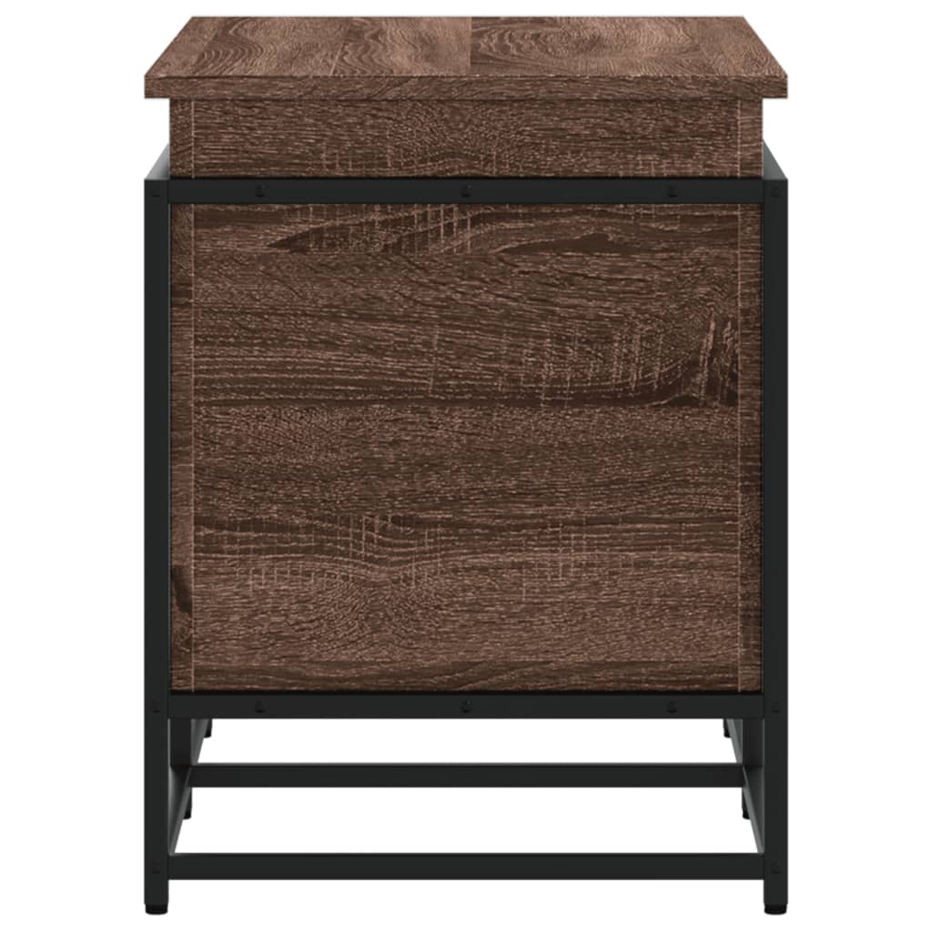 vidaXL Κουτί Αποθήκευσης με Καφέ Δρυς 100x40x51,5 εκ. Επεξ. Ξύλο