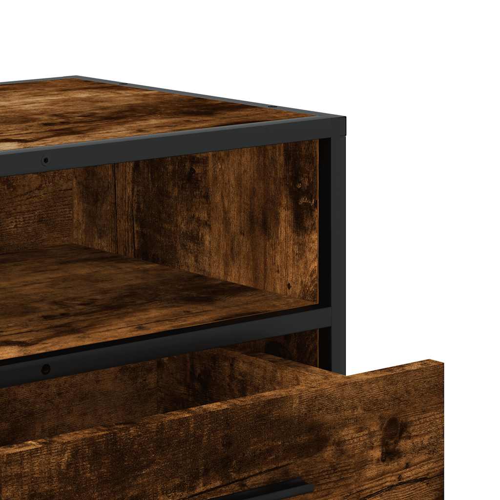ντουλάπι τηλεόρασης vidaXL Καπνιστή δρυς 100x34,5x40 cm