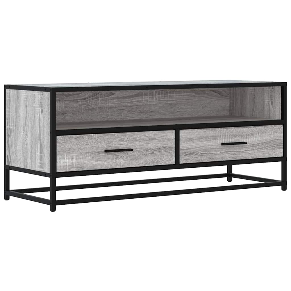ντουλάπι τηλεόρασης vidaXL Γκρι Sonoma 100x34,5x40 cm