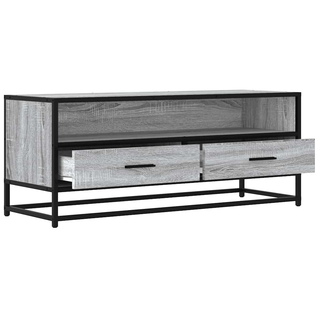 ντουλάπι τηλεόρασης vidaXL Γκρι Sonoma 100x34,5x40 cm