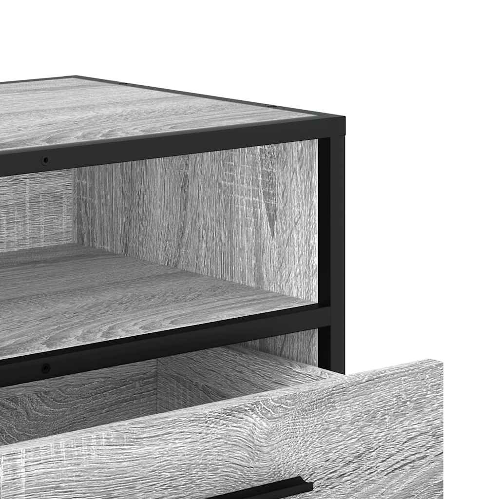 ντουλάπι τηλεόρασης vidaXL Γκρι Sonoma 100x34,5x40 cm