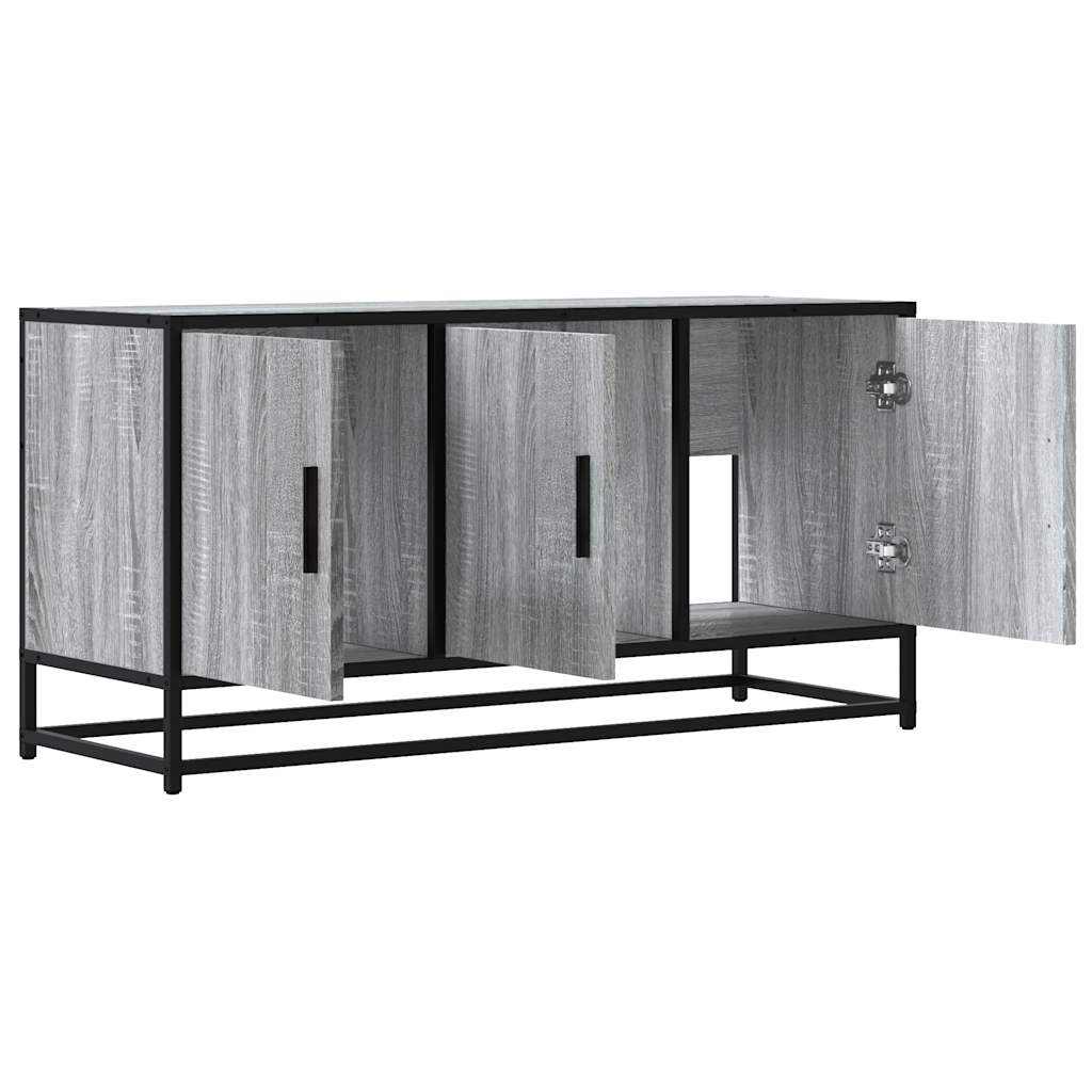 ντουλάπι τηλεόρασης vidaXL Γκρι Sonoma 100x35x50 cm