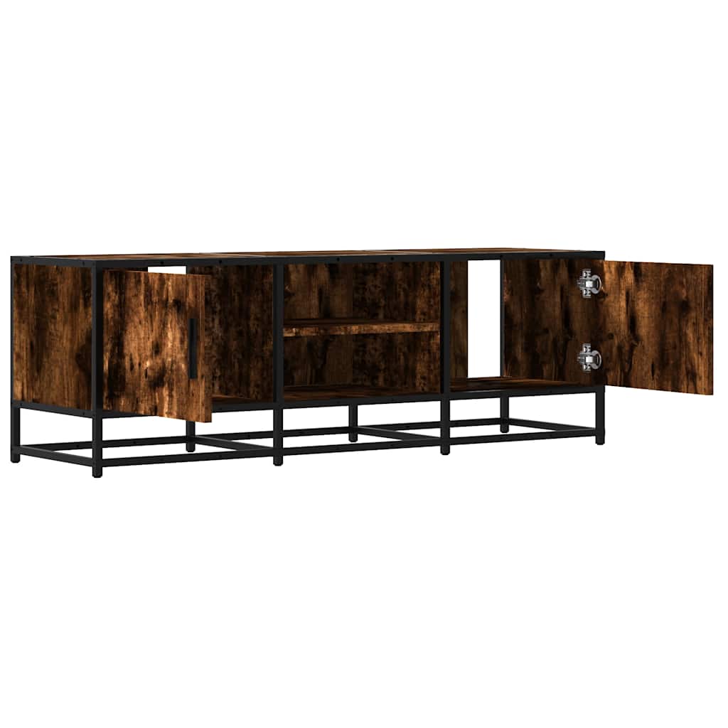 ντουλάπι τηλεόρασης vidaXL Καπνιστή δρυς 120x35x41 cm