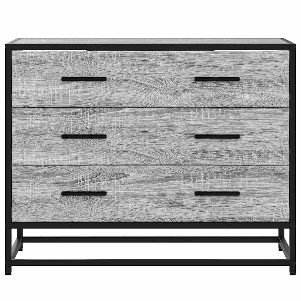 vidaXL Ντουλάπι συρταριών Γκρι Sonoma 70x41x56 cm Ξύλινη κατασκευή
