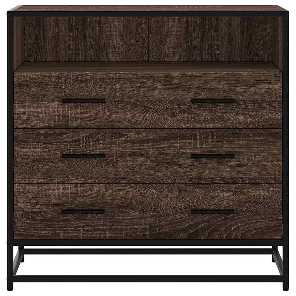 vidaXL Συρταριέρα Καφέ Δρυς 70x41x70 εκ. από Επεξεργασμένο Ξύλο
