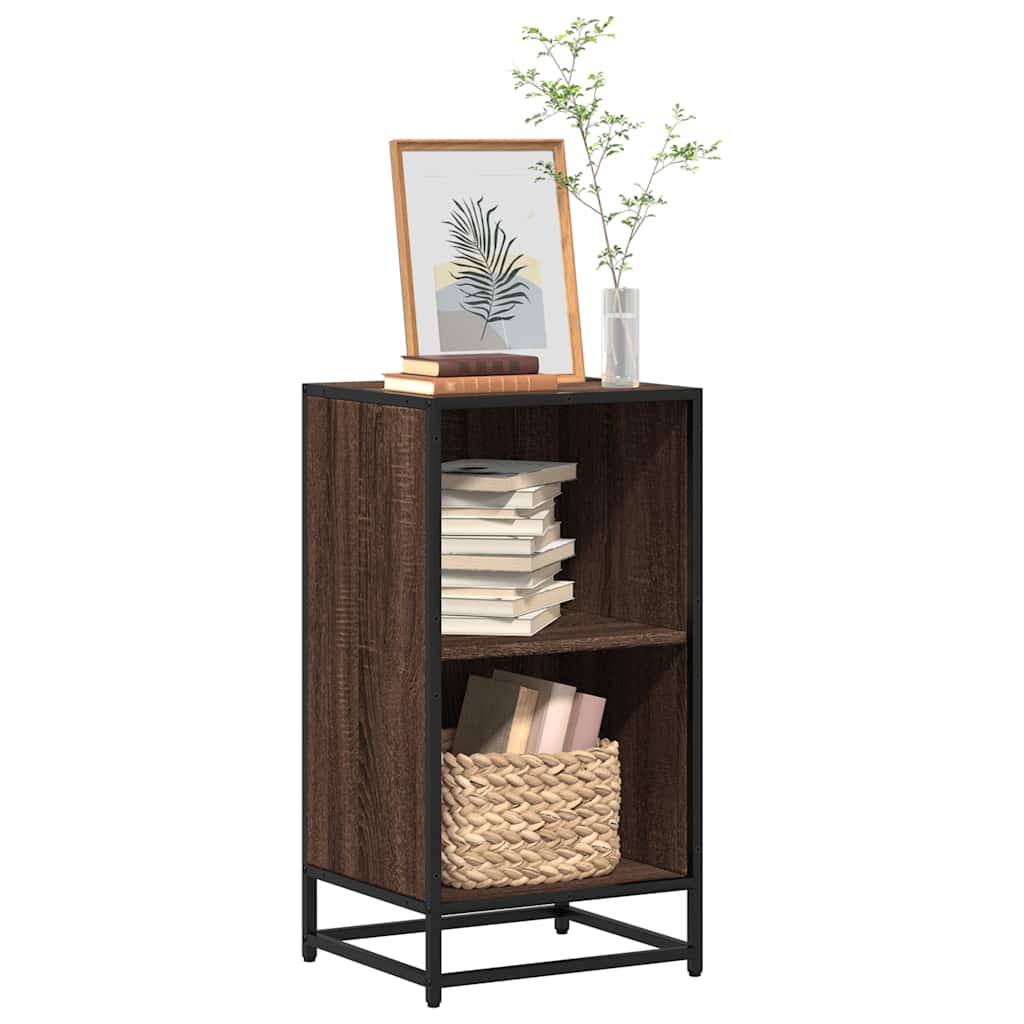 vidaXL Ντουλάπι βιβλίων καφέ δρυς 40x35x76 cm Ξύλινο μηχανουργικό ξύλο