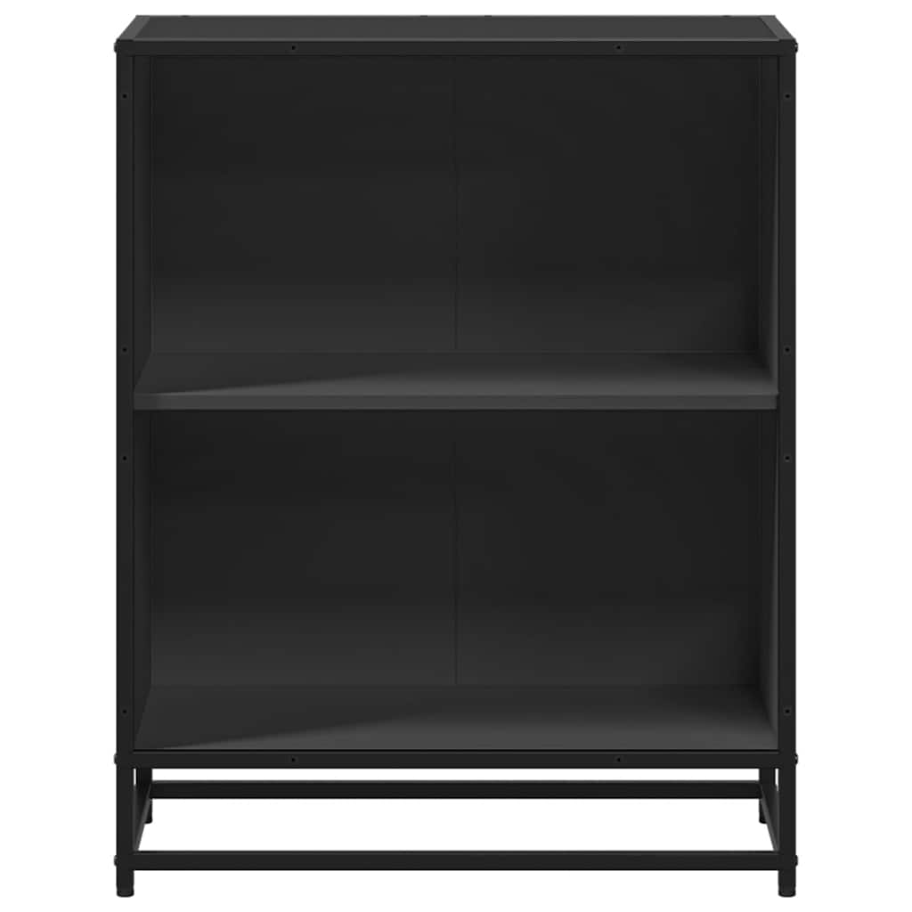 ντουλάπι βιβλίων vidaXL Μαύρο 60x35x76 cm Κατασκευασμένο ξύλο
