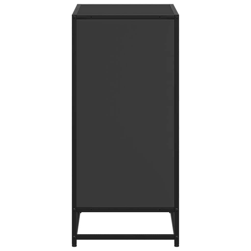 ντουλάπι βιβλίων vidaXL Μαύρο 60x35x76 cm Κατασκευασμένο ξύλο