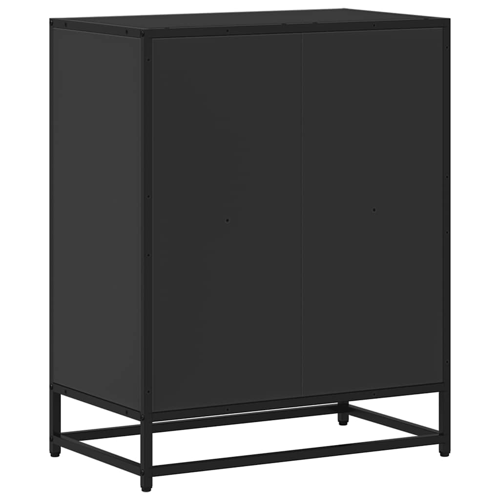 ντουλάπι βιβλίων vidaXL Μαύρο 60x35x76 cm Κατασκευασμένο ξύλο