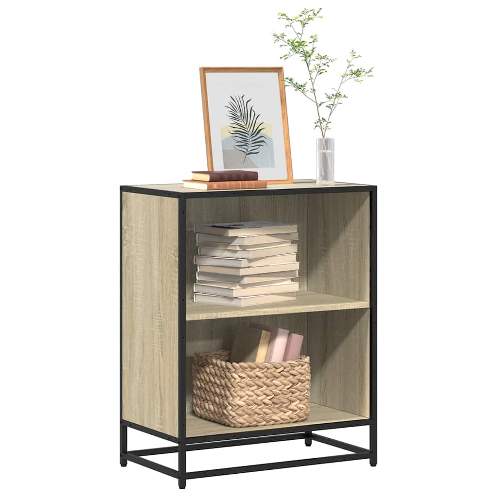 vidaXL Ντουλάπι βιβλίων Sonoma Oak 60x35x76 cm Κατασκευασμένο ξύλο