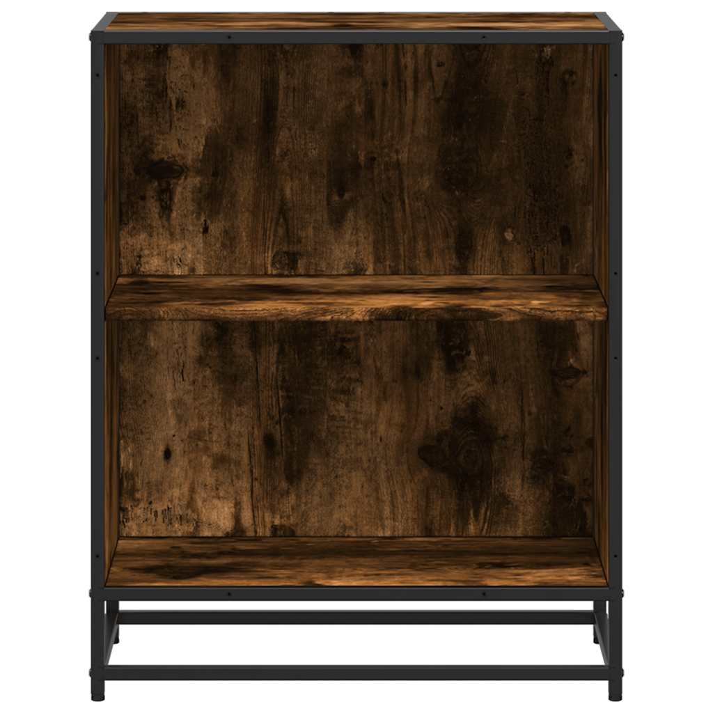 vidaXL Ντουλάπι βιβλίων καπνιστή δρυς 60x35x76 cm Κατασκευασμένο ξύλο
