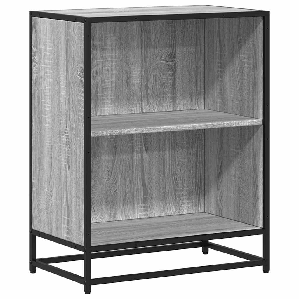ντουλάπι βιβλίων vidaXL Γκρι Sonoma 60x35x76 cm Κατασκευασμένο ξύλο