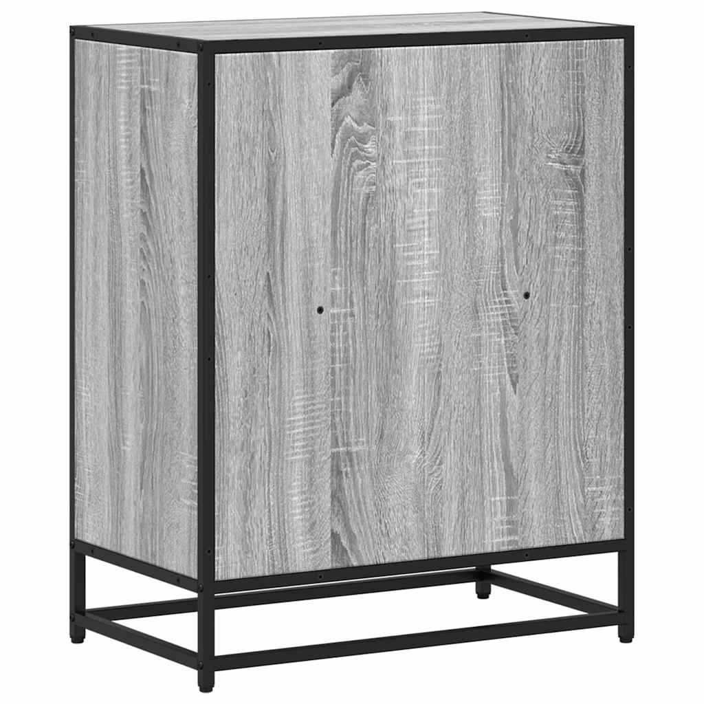 ντουλάπι βιβλίων vidaXL Γκρι Sonoma 60x35x76 cm Κατασκευασμένο ξύλο