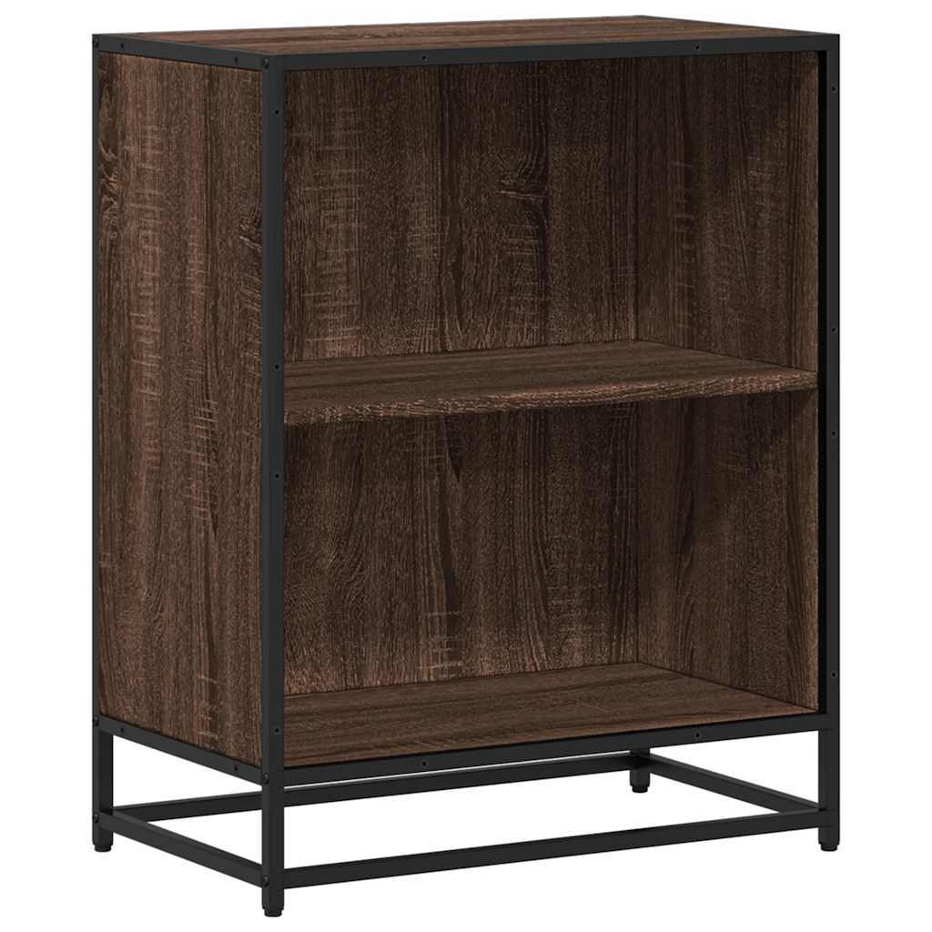 vidaXL Ντουλάπι βιβλίων καφέ δρυς 60x35x76 cm Ξύλινο μηχανουργικό ξύλο